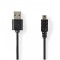 Cablu USB 2.0 A tata - Mini 5 Pini mini USB tata 2m negru Nedis