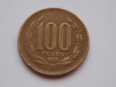 100 PESOS 1998 CHILE foto