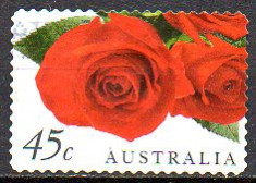 Australia 1999, Flora, Trandafiri, serie stampilata foto