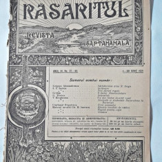 Revista Rasaritul, anul III, nr.37-40/1921
