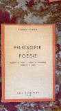 Cumpara ieftin FILOSOFIE SI POESIE,TUDOR VIANU/CASA SCOALELOR 1943/STARE F.BUNA,265 pagini