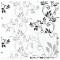 Tapet netesut, model floral, Summer Garden 429402, 10.05 x 0.53 m