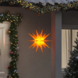 Lumina de Craciun cu LED, galben, 43 cm, pliabil GartenMobel Dekor, vidaXL