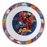 Farfurie Ad&acirc;ncă Plastic, Spiderman, Multicolor, 20cm