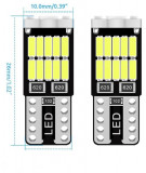 Set 10 buc Leduri auto pozitie canbus W5W ( T10 ) mașina car, Universal