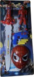 Set Sabie Spider-man masca figurina pistol cu rezerve 4 ani+ multicolor