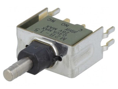 Comutator Apăsare SPDT 1A 125VAC ON-(ON) foto