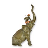 Elefant cu calaret-statueta vieneza din bronz ND-50