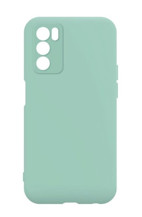 Husa din silicon compatibila cu Oppo A16S, silk touch, interior din catifea, Menta