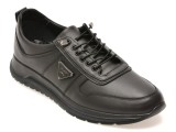 Pantofi sport BERLANTY negri, BRT502, din piele naturala