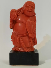 Statueta, Sculptura veche asiatica, &amp;quot;Buddha&amp;quot;, 96.6mmx43.3mmx35.1mm foto