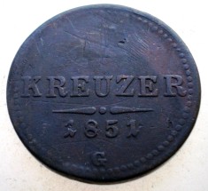 7.155 AUSTRIA 2 KREUZER 1851 G