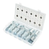 Trusa 240 saibe plate din otel, 12 dimensiuni 2x32-12x32mm, pentru suruburi si piulite, montaj mobilier si reparatii