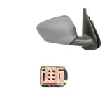 Oglinda exterioara Citroen C-Elysee, 11.2012-, Peugeot 301, 01.2013- , partea Dreapta, culoare sticla crom, sticla convexa, cu carcasa grunduita, cu