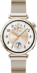 Smartwatch Huawei Watch GT 5 Jana-B19M cu corp din otel auriu pal si curea milaneza pal aurie, blister 55020DJQ