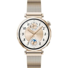 Smartwatch Huawei Watch GT 5 Jana-B19M cu corp din otel auriu pal si curea milaneza pal aurie, blister 55020DJQ