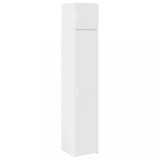 Dulap depozitare slim alb 40x42,5x225 cm lemn prelucrat