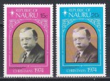 Nauru 1974 - A 75-a aniversare a sosirii reverendului Delaporte, MNH