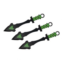 Set trei cutite de aruncat Darts, 16.5 cm, husa inclusa