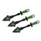 Set trei cutite de aruncat Darts, 16.5 cm, husa inclusa
