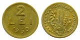 z711 ROMANIA 2 LEI 1950 ALAMA aUNC APROAPE NECIRCULATA piesa de colectie