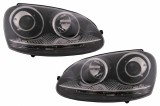 Faruri VW Golf 5 V Mk5 (2003-2007) Jetta (2005-2010) GTI R32 Design Chrome RHD Performance AutoTuning, KITT