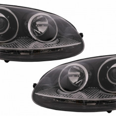 Faruri compatibil cu VW Golf 5 V Mk5 (2003-2007) Jetta (2005-2010) GTI R32 Chrome Edition HLVWG5GTIC