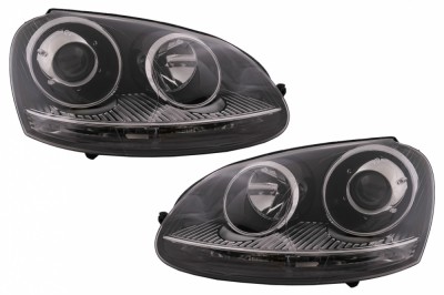 Faruri VW Golf 5 V Mk5 (2003-2007) Jetta (2005-2010) GTI R32 Design Chrome RHD Performance AutoTuning foto