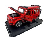 Macheta Mercedes G class rosu cu sunete, lumini, deschide usile si capotele