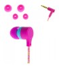 Casti In-Ear Maxell CORDZ Roz, Microfon Incorporat, Cablu Plat Anti-Incurcare, Frecventa 20Hz-20kHz, Sensibilitate 100dB