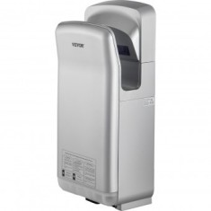 Uscator de maini vertical Profesional, Argintiu, 2000 W, 100 m/s, timp uscare 8-10 s, ABS, 290 x 220 x 685 mm