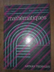 Mathematiques classes de terminale F- Paul Faure, Benjamin Bouchon