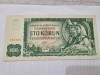 Bancnota cehoslovacia 100 k 1961