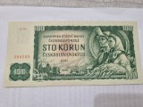 bancnota cehoslovacia 100 k 1961