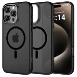 Husa Tech-Protect MagEdge iPhone 16 Pro magsafe gunmetal, Auriu, Negru