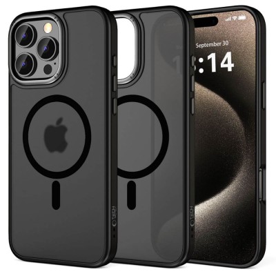 Husa Tech-Protect MagEdge iPhone 16 Pro magsafe gunmetal foto