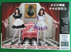 Kit MAID CAF&Eacute; GIRLS. NANA AND MOMOKO Firma MASTER BOX MB Cod MB35186 Scara 1/35 DIORAMA MACHETA FIGURINE ASAMBLARE HOBBY CIVILI FANTASY SEXY GIRL