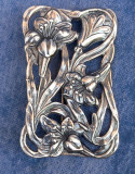 brosa veche Art Nouveau din argint 835