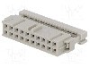 Conector IDC, 20 pini, pas pini 2.54mm, TE Connectivity - 2-215882-0