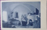 Carte postala, interior din Castelul Bran, 1930