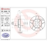 Set disc frana Abarth 500 / 595 / 695 01.08-, 500c / 595c / 695c 05.08-; Alfa Romeo 145 (930) 07.94-01.01, 146 (930) 12.94-10.01, 155 (167) 01.92-12., BREMBO