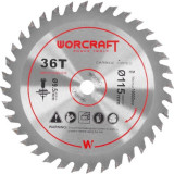 Disc circular pentru fierastrau 114784, 36 dinti, 115 mm, Worcraft GartenVIP DiyLine