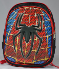 Ghiozdan 3D Mediu pentru copii , Spiderman Logo foto