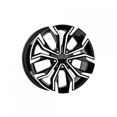 Set jante auto Kormetal R16 6.5J 5x114.3 ET40 Negru+Diamond cut foto