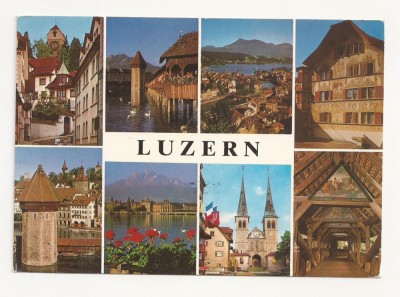SH1-Carte Postala-ELVETIA , Luzern , Circulata 1995 foto
