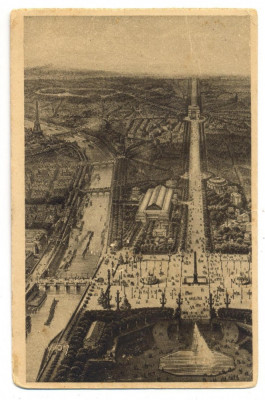 AD 1094 C. P. VECHE -PERSPECTIVE SUR LA SEINE ET L&amp;#039;ARC DE TRIOMPHE -FRANTA foto