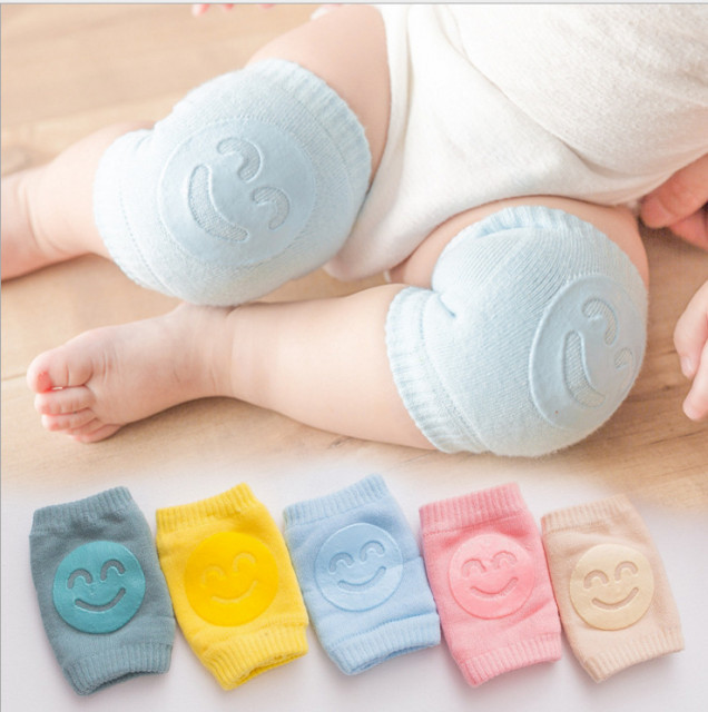 Genunchiere cu silicon pentru bebe - Smile (Culoare: Galben, Marime
