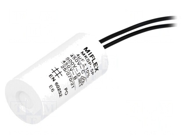 Condensator motor 4uF 450V &Oslash;25x51mm