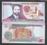 MOZAMBIC / MOZAMBIQUE 5000 5.000 METICAIS 1991 UNC [1] P-136 , necirculata