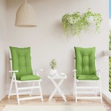 Cumpara ieftin Perne scaun spatar inalt 2 buc. melanj verde 120x50x7 cm textil